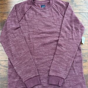 GAP Men's Burgundy Crewneck Sweater